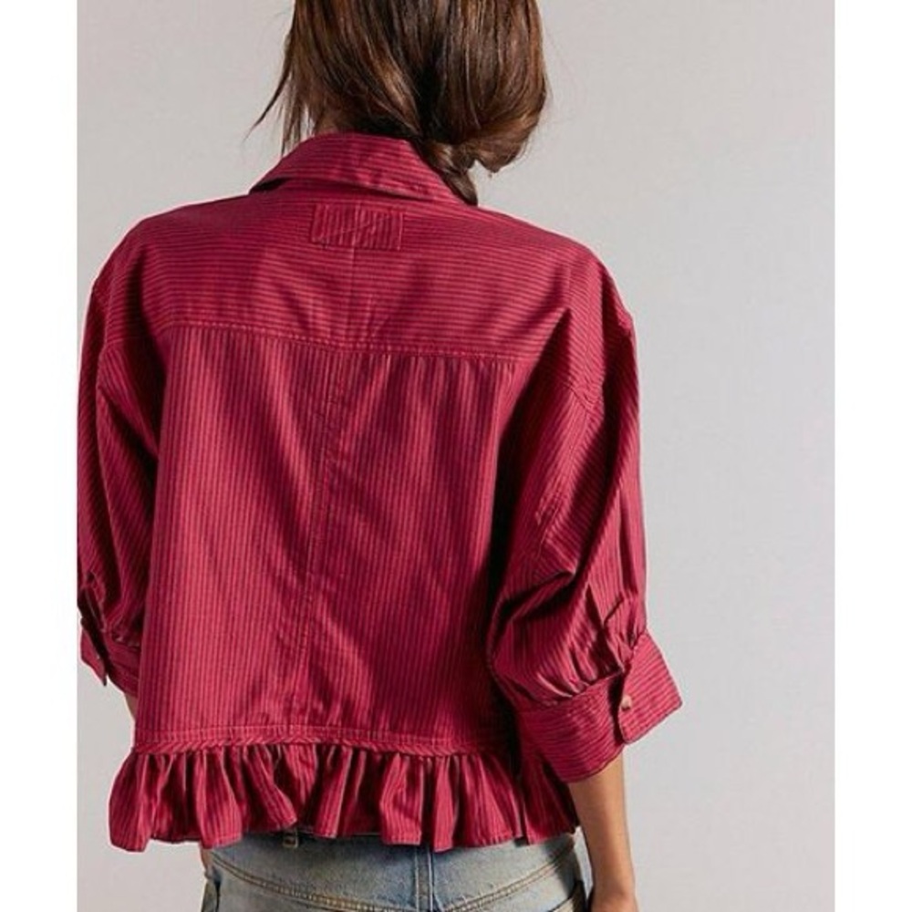 Free People We The Free Bailey Stripe Shirt - Picture 3 of 7